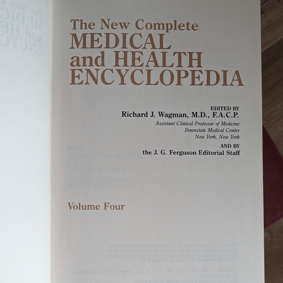 Richard J. WagmanThe New Complete Medical and Health encyclopedia set of 4 - Picture 7 of 8